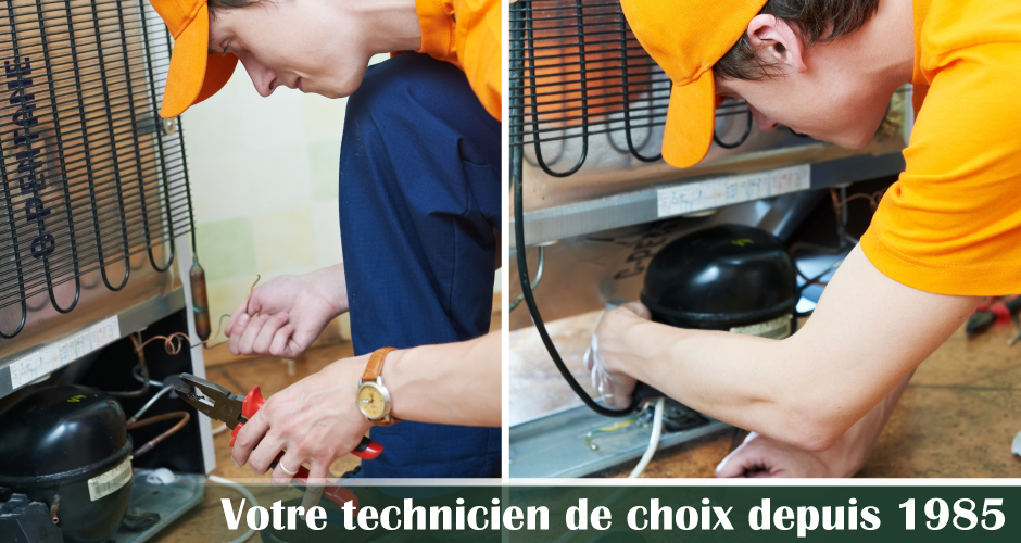 votre technicien de choix depuis 1985 - réparation de frigidaire